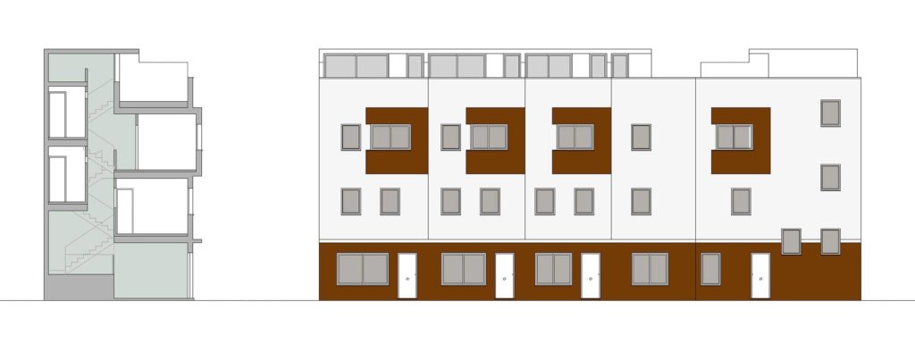 Cuatro casas en El Perchel, Málaga